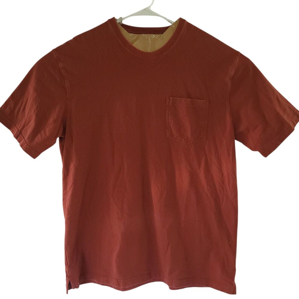Duluth Trading Co Long tail T-Shirt Mens Size XL Brick Color